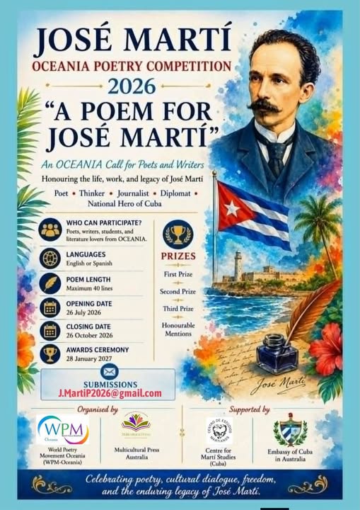 Concurso de poesía martiana en Oceanía