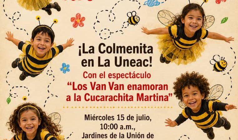 Los Van Van enamoran a la Cucarachita Martina en la Uneac