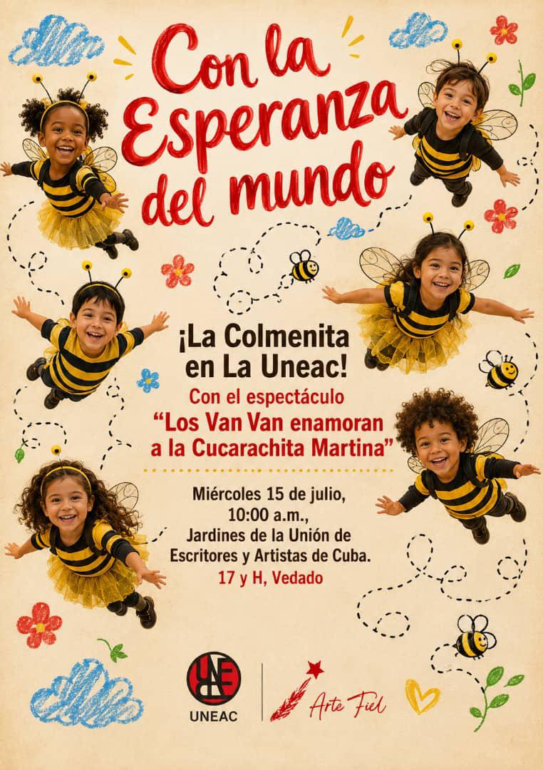 Los Van Van enamoran a la Cucarachita Martina en la Uneac