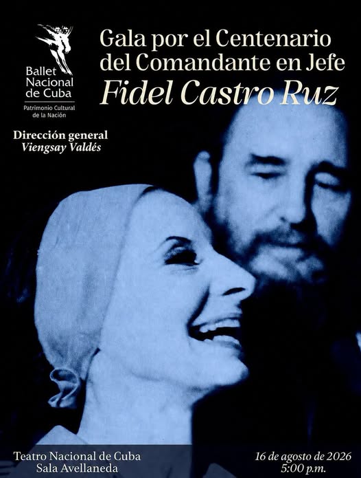 Anuncian gala del Ballet Nacional de Cuba por el centenario de Fidel