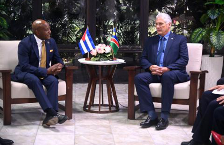 Recibió Díaz-Canel al primer ministro de Namibia