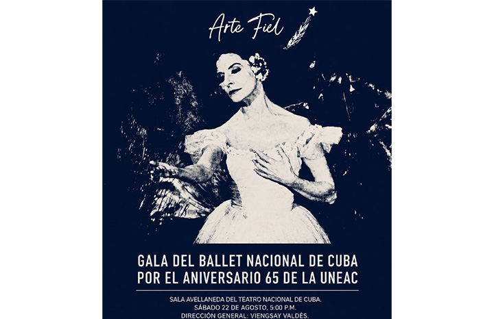 Ofrecerá Ballet Nacional de Cuba gala homenaje a la UNEAC