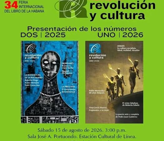Presencia de la revista Revolución y Cultura en la feria del libro