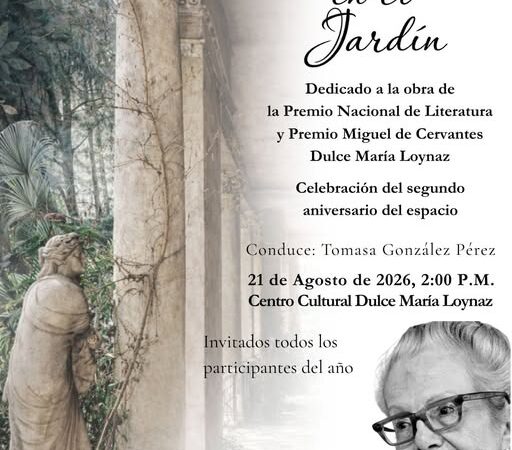 Tertulias en el jardín, desde el Centro Dulce María Loynaz festeja aniversario