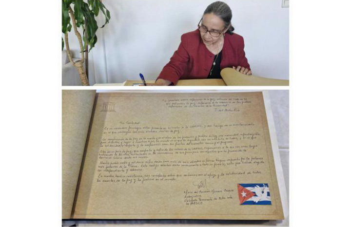 Suscribió Cuba mensaje al Papa León XIV desde UNESCO