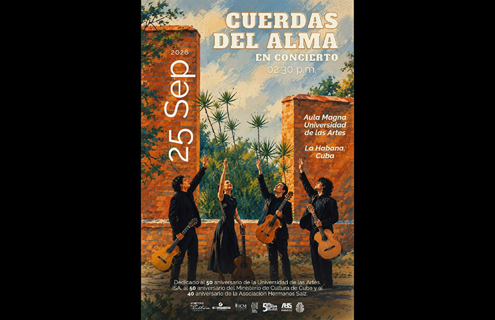 Cuarteto Cuerdas del Alma ofrecerá concierto en la Universidad de las Artes