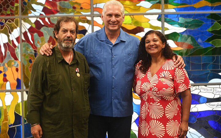 Agradece Díaz-Canel apoyo al pueblo cubano de dirigentes del MST de Brasil