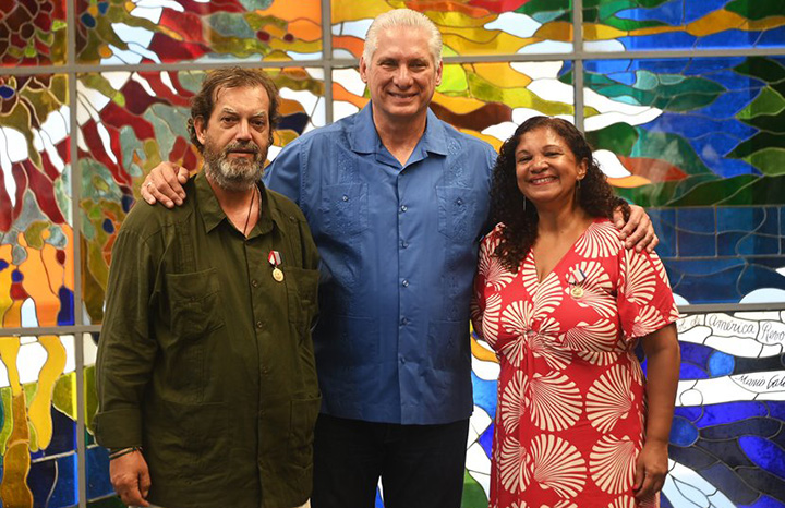 Agradece Díaz-Canel apoyo al pueblo cubano de dirigentes del MST de Brasil