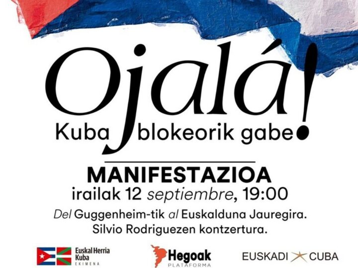 Solidaridad con Cuba y Silvio Rodríguez el sábado próximo en Bilbao