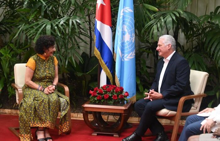 Recibió Díaz-Canel a subdirectora general de Prioridad África y Relaciones Exteriores de la Unesco