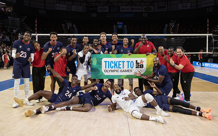 Conquista equipo masculino cubano de voleibol boleto olímpico a Los Ángeles 2028