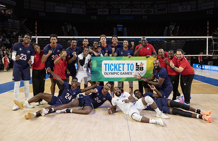 Conquista equipo masculino cubano de voleibol boleto olímpico a Los Ángeles 2028