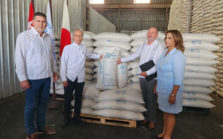 Japón entrega a Cuba 425 toneladas de arroz para el oriente del país