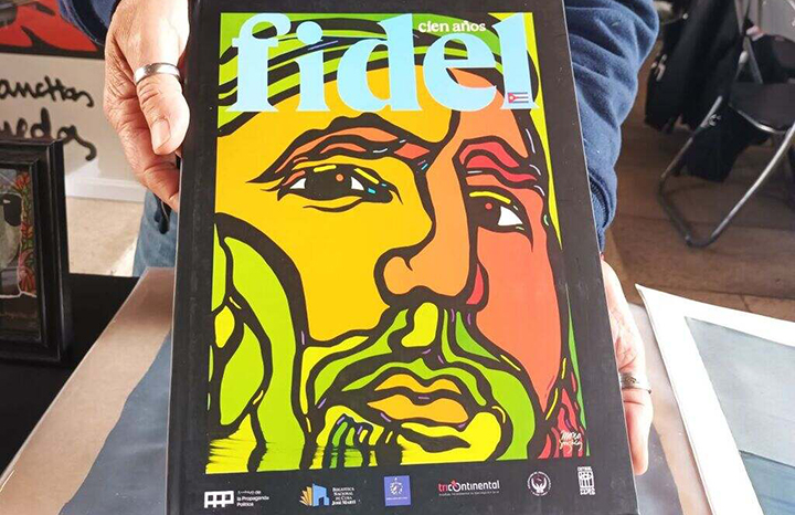 Presentaron en Chile libro gráfico Fidel cien años