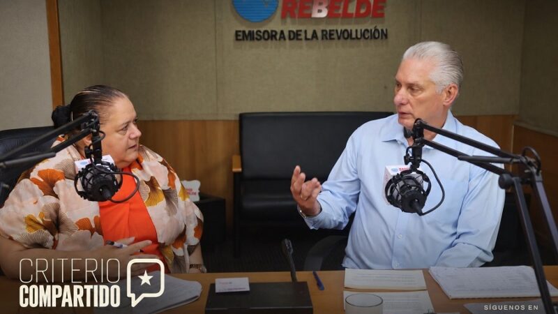 Díaz-Canel en Criterio Compartido: «Nadie queda atrás»