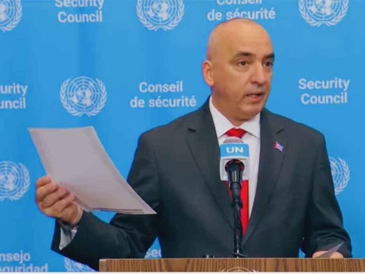 Denuncia en ONU: Cuba no se dejará intimidar, chantajear ni silenciar