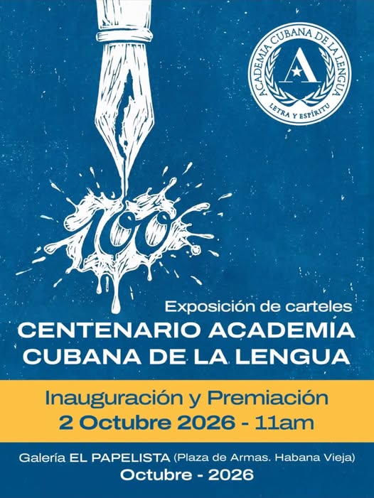 Inauguran este viernes exposición Centenario de la Academia Cubana de la Lengua