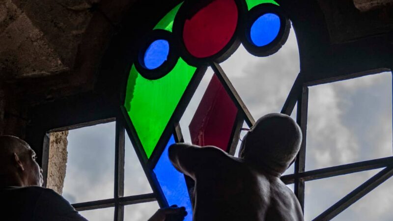 En restauración el óculo de La Catedral de La Habana