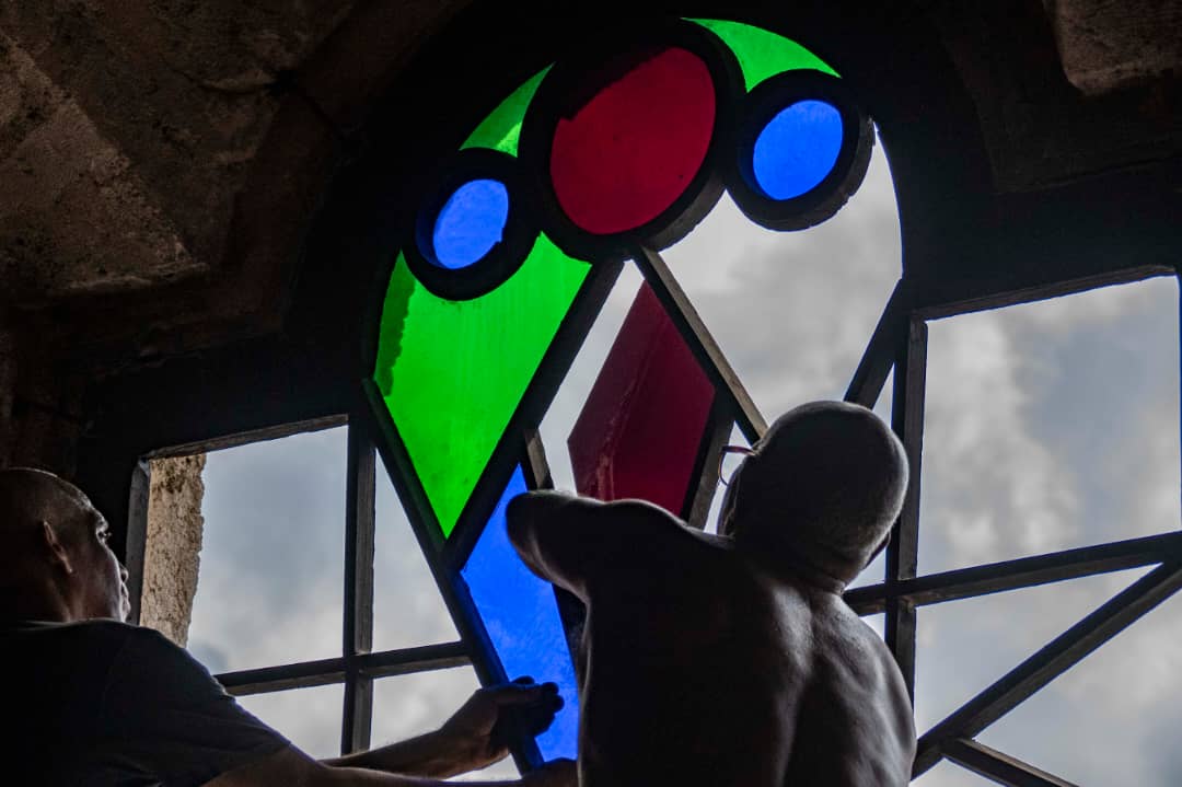 En restauración el óculo de La Catedral de La Habana