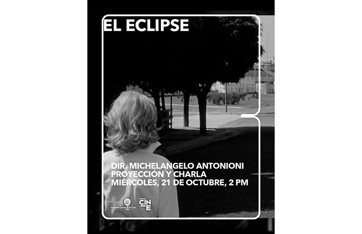 Proyectarán este miércoles clásico filme del cineasta italiano Michelangelo de Antonioni